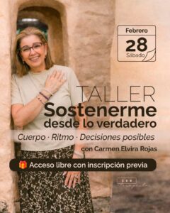 Taller terapéutico en vivo – Sostenerme desde lo Verdadero